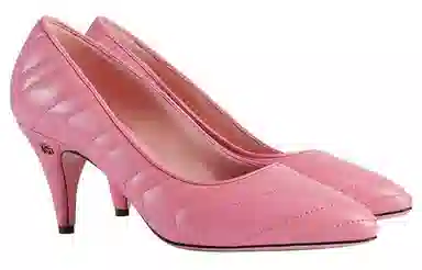 Gucci Quilted Pink Heels