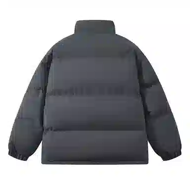 啄木鸟 纯色简约潮流宽松百搭立领加厚棉服 男女同款 深灰