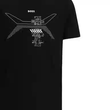 HUGO BOSS FW23 Cotton-Jersey T-Shirt With Crew Neck And Seasonal Artwork T
