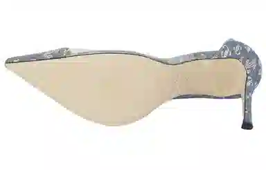 Jimmy Choo Cass Denim Pointed Toe Pumps Blue