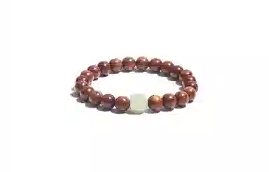 嘉福莱 流光顶珠 莹润清透素雅气质 简约禅意素串 国风校园通勤百搭 金丝檀木 手串 男女同款情侣款