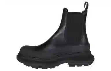 Alexander McQueen Tread Slick Chelsea Boots Black