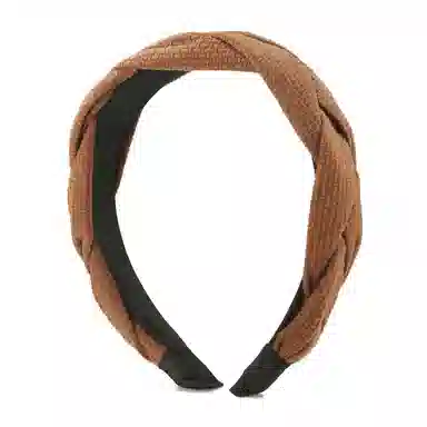 如花梦 时尚麻花辫宽边头饰 布艺 外出百搭秋冬季气质发卡高颅顶头箍发箍 女款