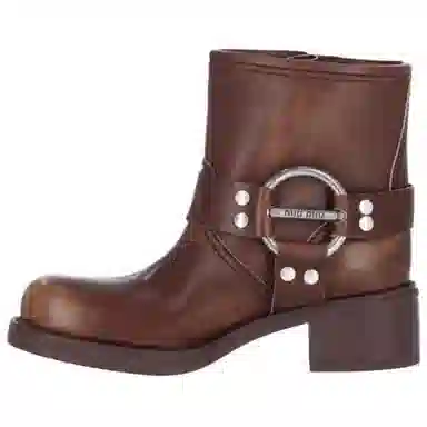 Miu Miu Brown Ankle Boots