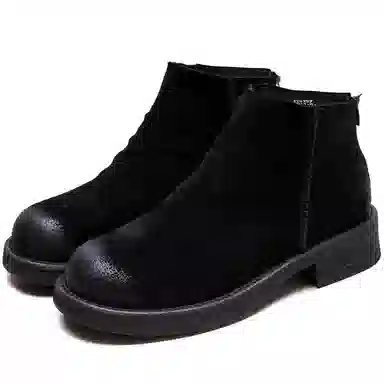 头层牛皮 舒适时尚复古风 短靴 女款