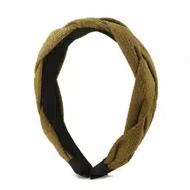 如花梦 时尚麻花辫宽边头饰 布艺 外出百搭秋冬季气质发卡高颅顶头箍发箍 女款