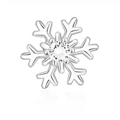 零界 雪花精灵 三秒心动 时尚好运招财轻奢潮流日常百搭上班校园穿搭通勤养耳洞防堵 合金 耳钉 女款