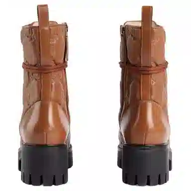 Gucci GG Short Boots Brown