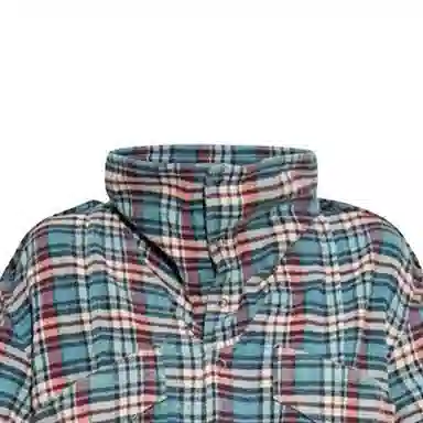 R13 Long Sleeve Checkered Shirt Blue