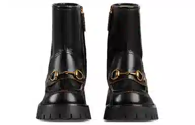 Gucci Horsebit Ankle Boots Black