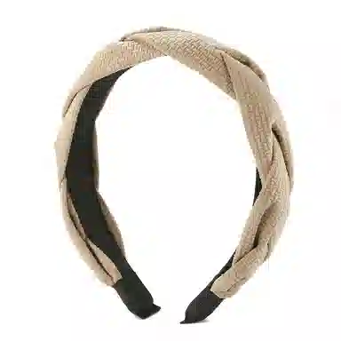 如花梦 时尚麻花辫宽边头饰 布艺 外出百搭秋冬季气质发卡高颅顶头箍发箍 女款