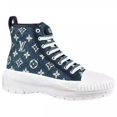 Louis Vuitton Squad High-Top White Blue