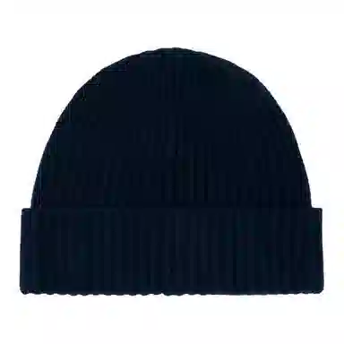 Stone Island Wool Logo Beanie Blue
