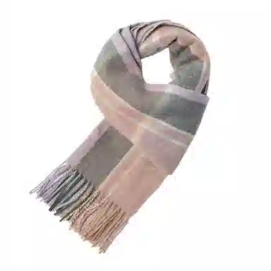 红豆 保暖加厚简约简单英伦格时尚 羊毛 绒线围巾 女款