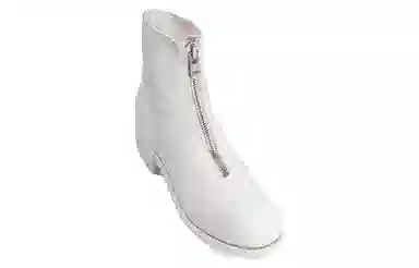 GUIDI Short Boots White