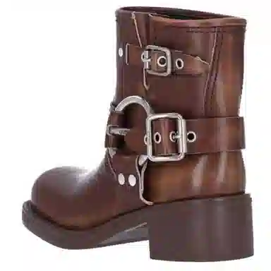 Miu Miu Brown Ankle Boots