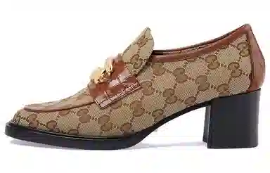 Gucci Interlocking GG Heels Brown