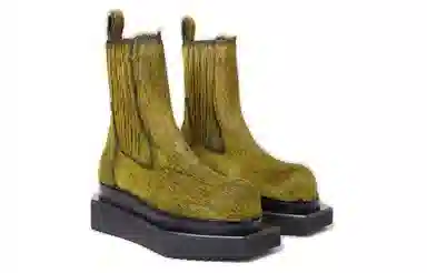 Rick Owens DRKSHDW Chelsea Boots Green