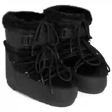 Moon Boot Black Short Snow Boots