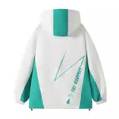 三体  文明水滴圣母眼泪系列 基础款字母印花连帽  防水防风冲锋衣 男女同款