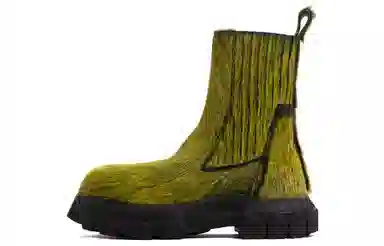 Rick Owens DRKSHDW Chelsea Boots Green