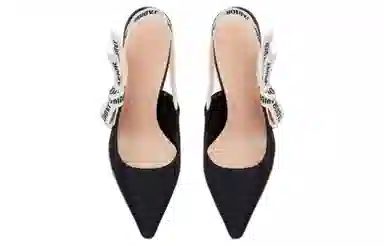 DIOR J'Adior Pointed Lace Heel Black