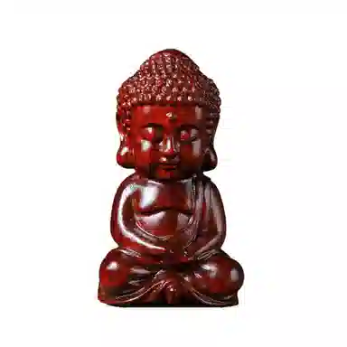 一念之间 物㯖 新中式国潮手工精雕盘玩挂件轻奢高级感车载挂饰随身把玩件招财进宝平安顺遂送礼盒#好运 檀木 木作把件 男女同款情侣款