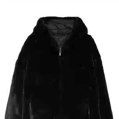 MaxMara Solid Zip Hoodie Jacket Black