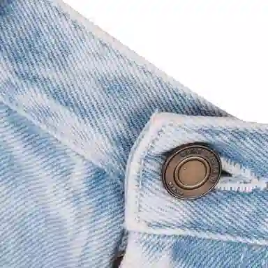 Saint Laurent FW21 Slim Distressed Multi-Pocket Denim Pants Blue