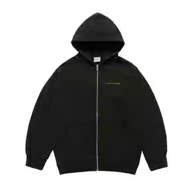 acme de la vie ADLV Zip Hoodie Logo Long Sleeve Black