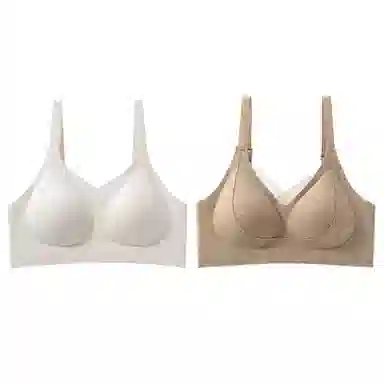 俞兆林 简约舒适大胸显小无痕收副乳聚拢调整防下垂无钢圈文胸 女款 组合装