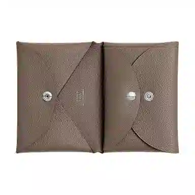 HERMES Calvi Duo Evercolor 18 Etoupe
