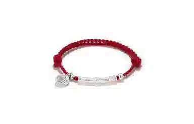 牧言 福蛇竹节 复古新中式立体磨砂节节高升圆珠 镂空灵蛇福字圆牌流苏 好运 合金 手链 男女同款情侣款