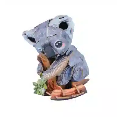 博物文创 中国国家地理博物文创梦巴格萌仔茶话会系列小熊猫长颈鹿纸模 拼装模型