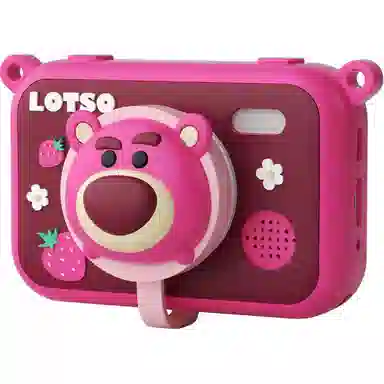 乐乐鱼 迪士尼照相机可拍照录像 草莓熊数码 早教益智玩具