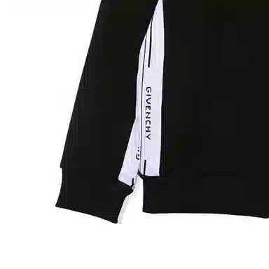 Givenchy Side Logo Zip Hoodie Black
