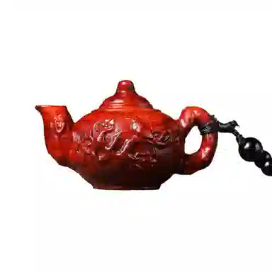 物㯖 国潮手工精雕盘玩挂件中式轻奢高级感车载挂饰招财进宝财源滚滚诸事顺遂随身把玩工艺品#寓意好物 檀木 把件 男女同款情侣款