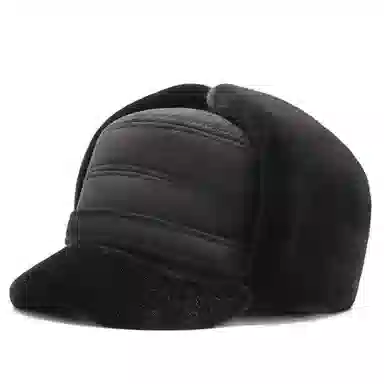 梦特娇 加绒保暖 麂皮绒 雷锋帽 男款