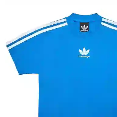 Balenciaga x adidas SS23 Logo T-Shirt Blue