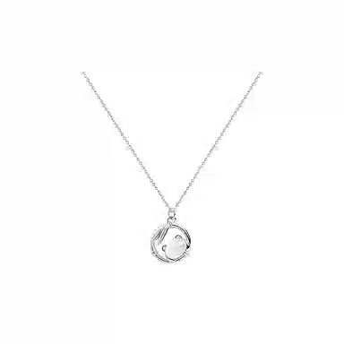 中国珠宝 熊猫珠子锁骨链 轻奢时尚高级感 森系小清新 小众设计感 简约大气 时尚单品 小巧精致百搭 玉髓 项链 女款