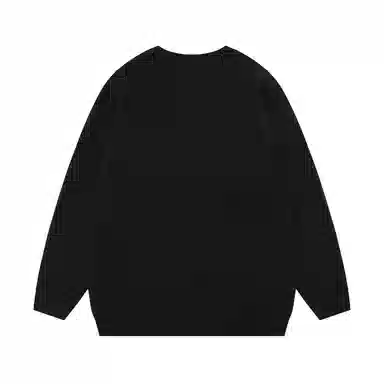 水中花 蝴蝶提花长袖舒适圆领针织衫 女款