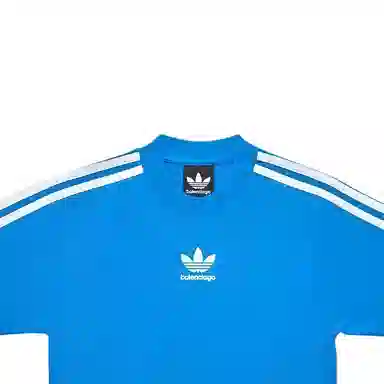 Balenciaga x adidas SS23 Logo T-Shirt Blue