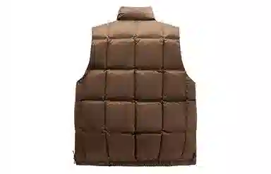 PEACEBIRD MEN Casual Vest Brown