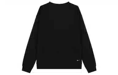 Nike Printed Crew Long Sleeve Tee Black