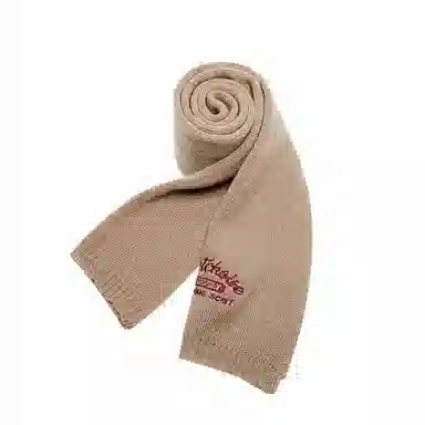 纳兰杜 冬季日系高级感保暖时尚百搭加厚防冻外搭礼盒装针织 聚酯纤维 绒线围巾 男女同款情侣款 米白色