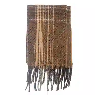 山一丸 秋冬季夹花渐变色流苏 绒线围巾 男女同款情侣款