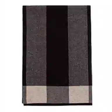 上海故事 风华正茂针织工艺亲肤保暖纤维细腻柔软顺滑简约时尚舒适高级感多色选择 绵羊毛 绒线围巾 男款