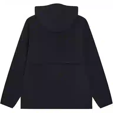 特步 综训系列 纯色拉链连帽舒适透气百搭保暖夹克外套 男款 正黑色