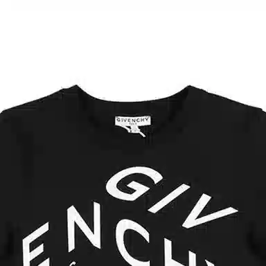 Givenchy Logo Print Crewneck T-Shirt Black