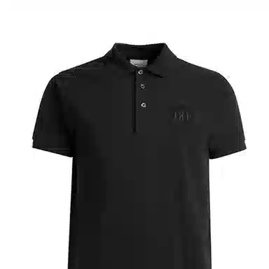 BALLY Emblem Polo In Black Cotton Polo